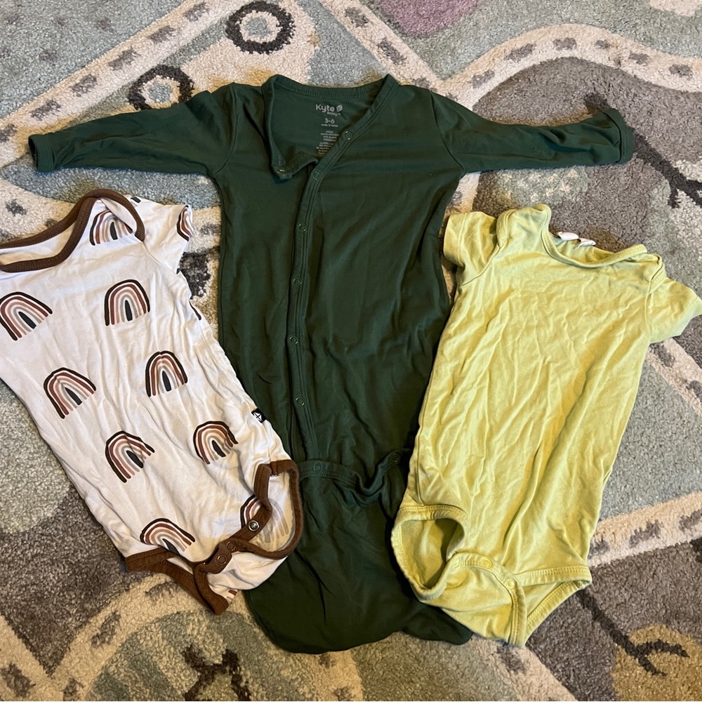 Green and Yellow Kids One Piece Set